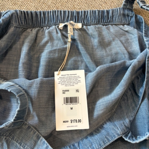 Splendid Collection long chambray shift dress MEDIUM - Picture 5 of 6